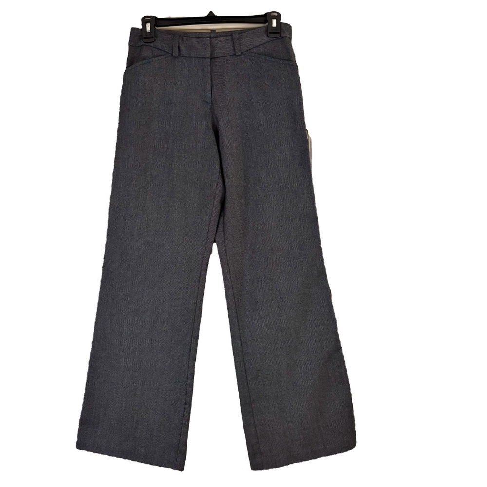 Worthington Trousers Black Gray Tweed 2 Petite